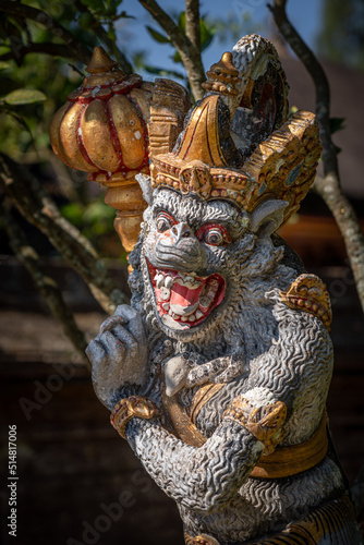 statue in balinese temple 