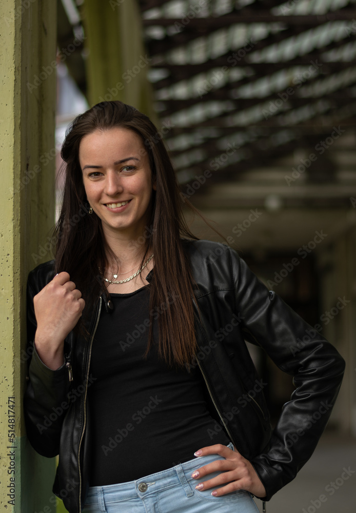 Outdoor fun picture with the beautiful model. Outdoor fun picture with the beautiful model.