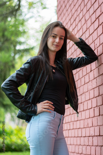 Outdoor fun picture with the beautiful model.