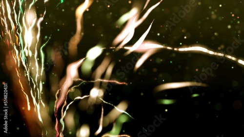 An illustration 3d of an abstract photo of electricity