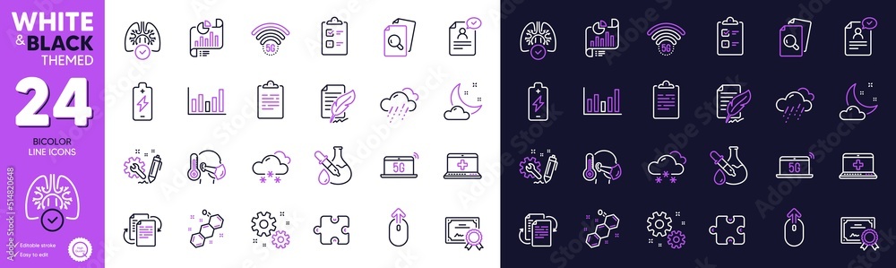 Work, Sick man and Swipe up line icons for website, printing. Collection of Resume document, 5g wifi, Chemistry experiment icons. Certificate, Feather signature, Puzzle web elements. Vector Work, Sick man and Swipe up line icons for website, printing. Collection of Resume document, 5g wifi, Chemistry experiment icons. Certificate, Feather signature, Puzzle web elements. Vector