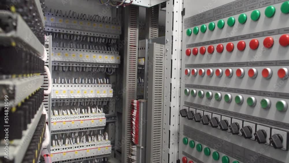 Control power plant board. Action. Industrial electrical equipment with multiple control cells. Many buttons on control panels in the electrical industry Control power plant board. Action. Industrial electrical equipment with multiple control cells. Many buttons on control panels in the electrical industry