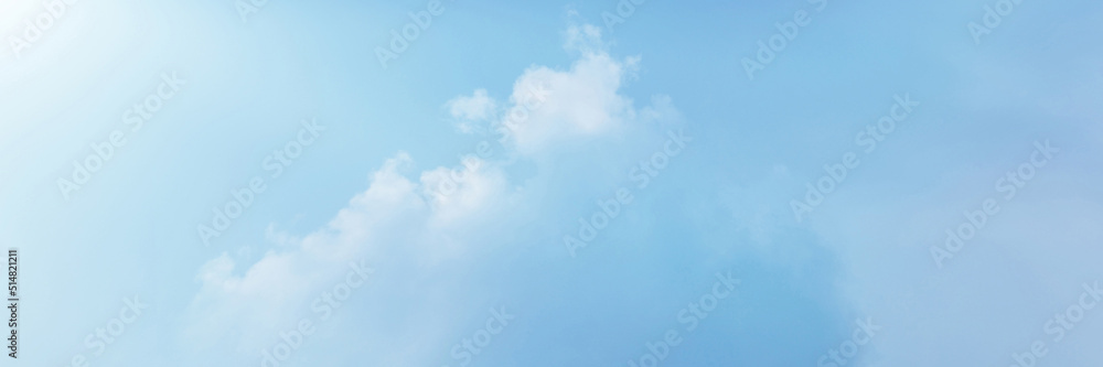 Obraz premium Blue sky with white cloud.