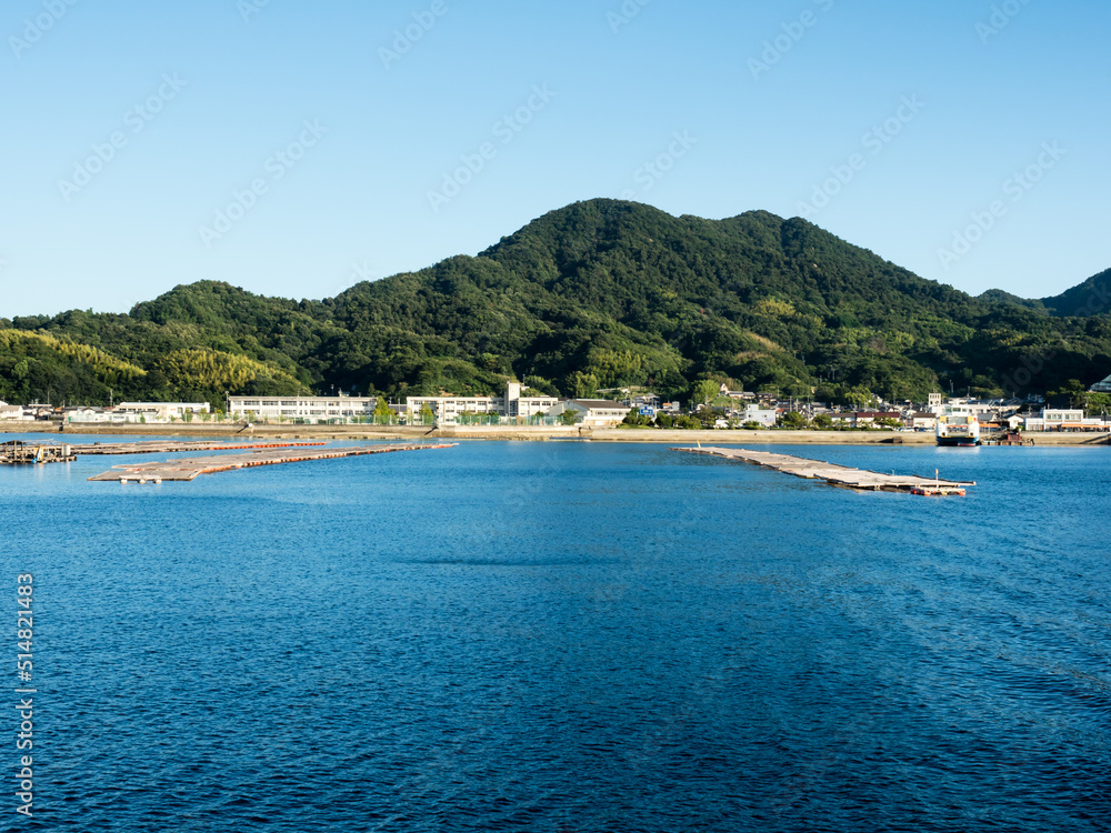 Scenic view of Kirikushi port on Etajima Island in Seto Inland Sea - Hiroshima prefecture, Japan