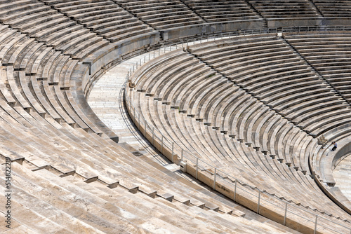 The marble historic Panathenaic Stadium, Athens, Greece