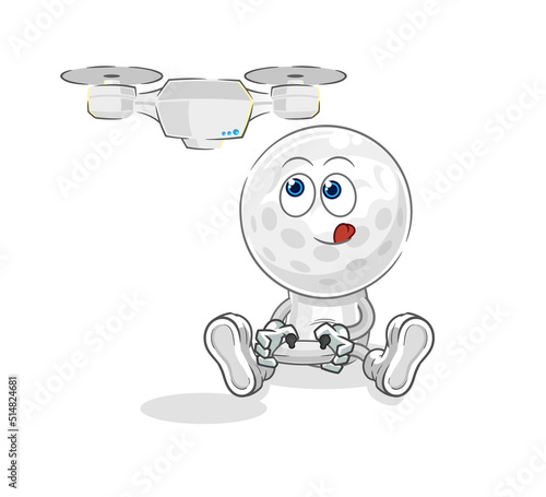 golf head homeless character. cartoon mascot vector