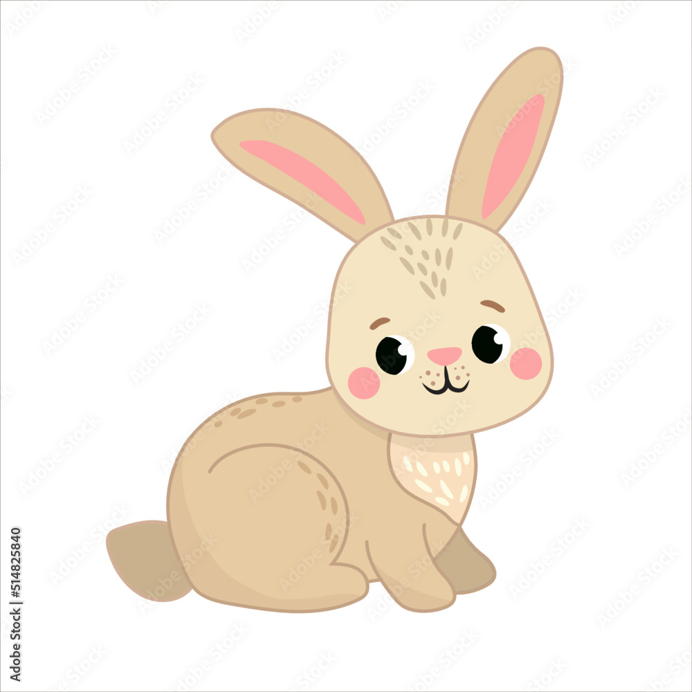funny forest animal isolated on transparent background. vector illustration funny forest animal isolated on transparent background. vector illustration