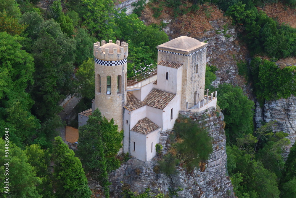 Erice, Sicily (Italy): Turret of Pepoli (Torretta Pepoli), medieval castle