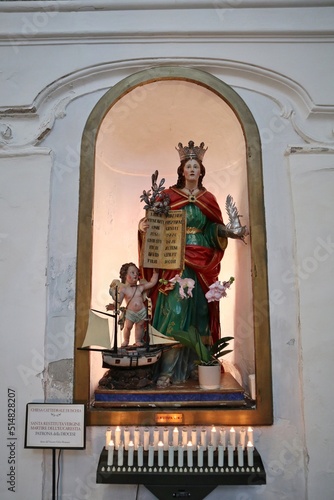 Ischia - Statua di Santa Restituta nella cattedrale photo