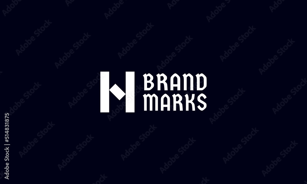 Letter H logo design concept. Initial letter emblem for business identity.