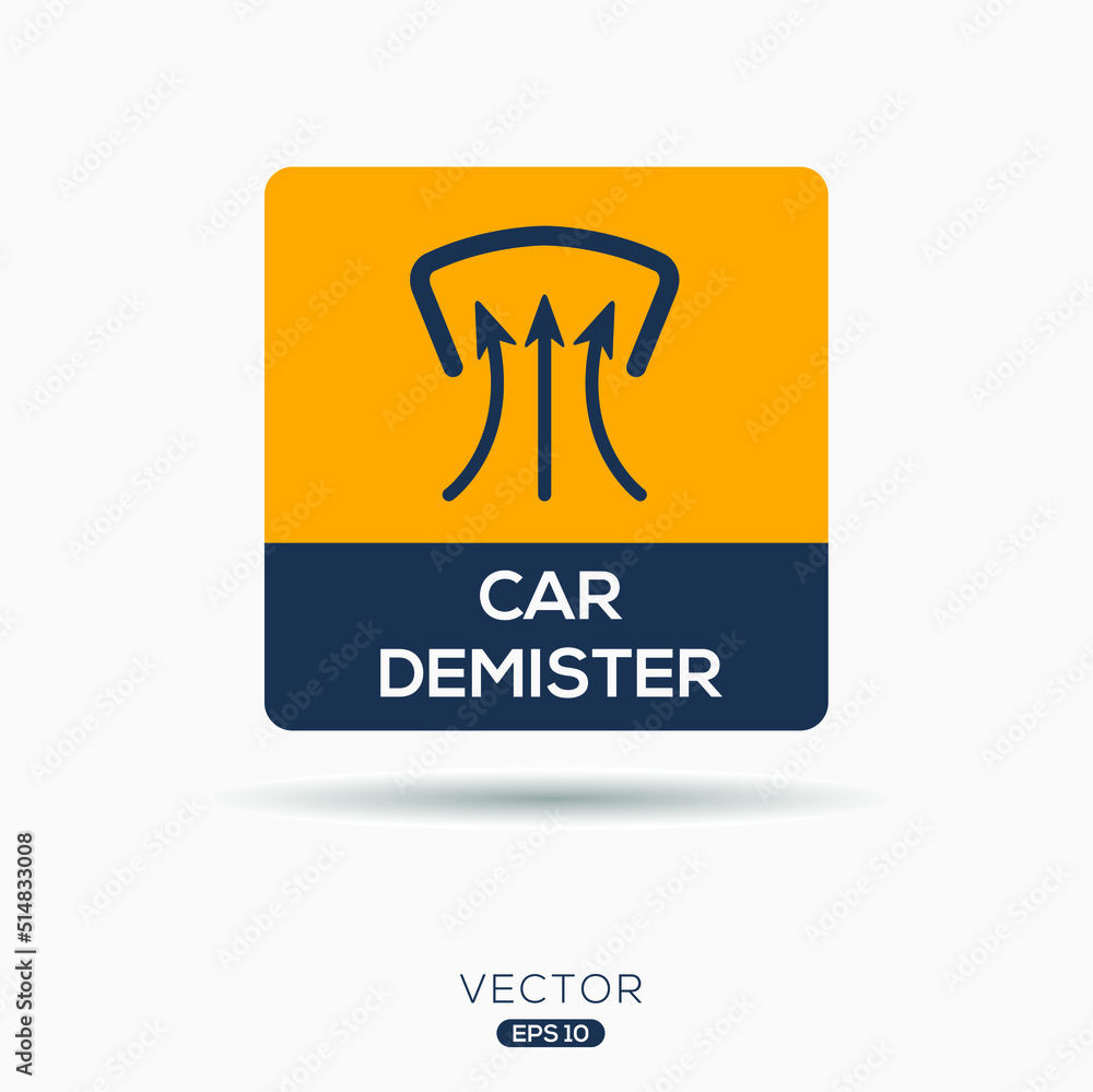 Creative (Car demister) Icon, Vector sig