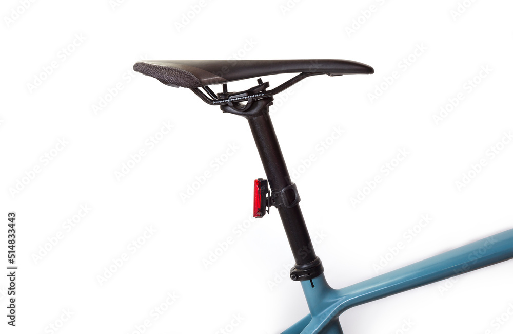 Mountain bicycle ergonomic seat on a white background Mountain bicycle ergonomic seat on a white background
