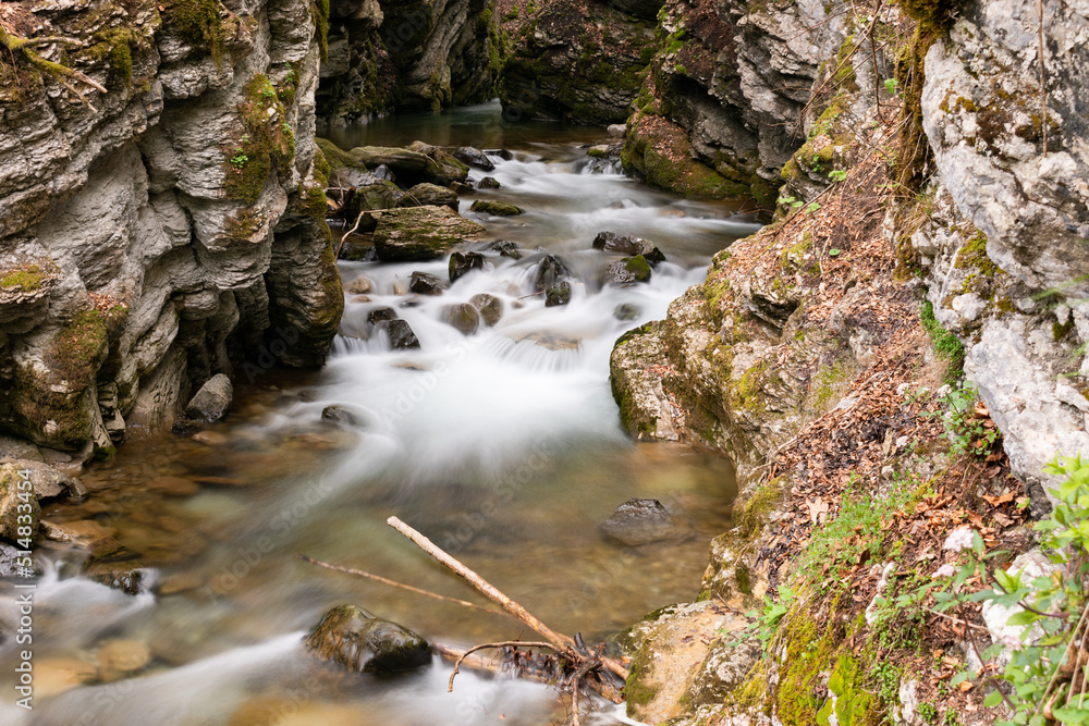 Small river at the Thur waterfalls in Unterwasser in Switzerland Small river at the Thur waterfalls in Unterwasser in Switzerland