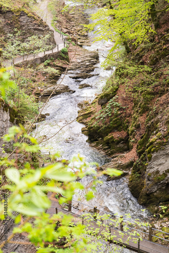 Small river at the Thur waterfalls in Unterwasser in Switzerland Small river at the Thur waterfalls in Unterwasser in Switzerland