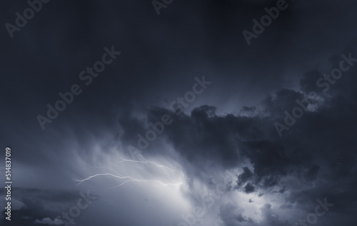 Dark blue cloud with white light sky background