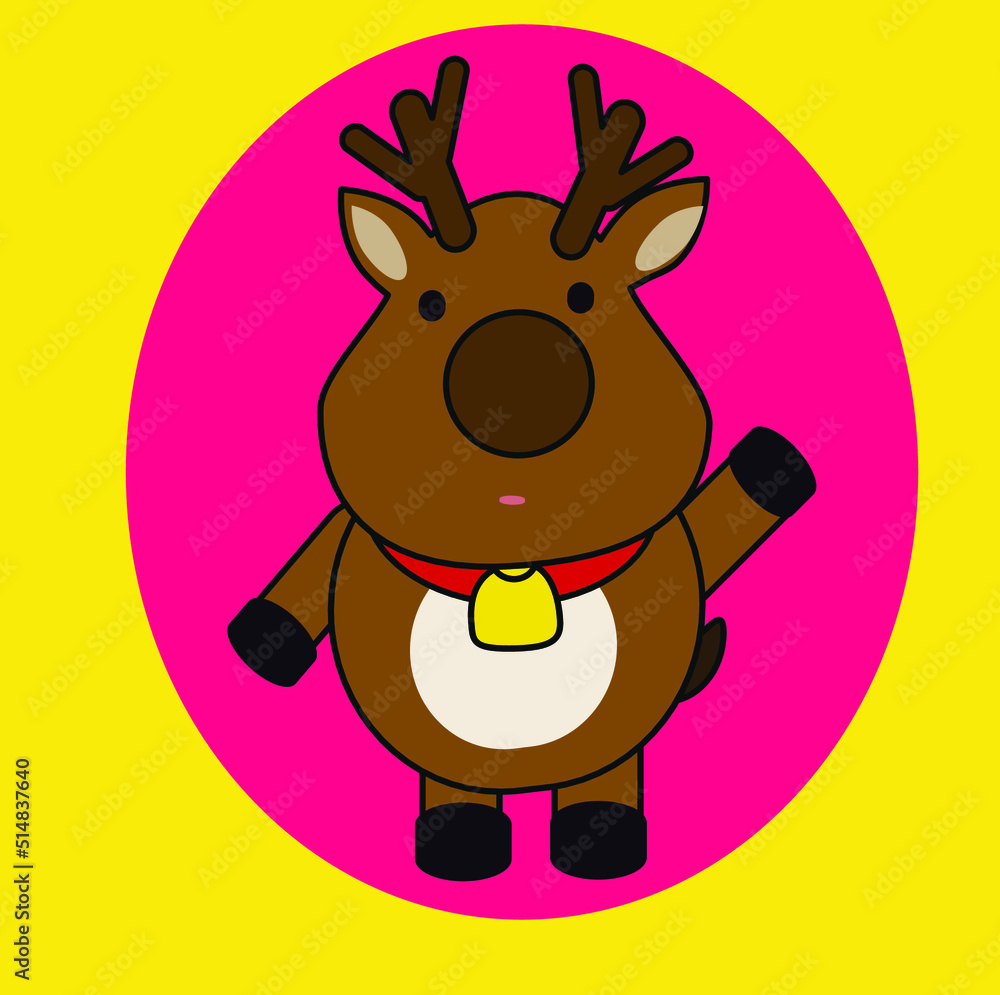 Fototapeta premium cute deer vector
