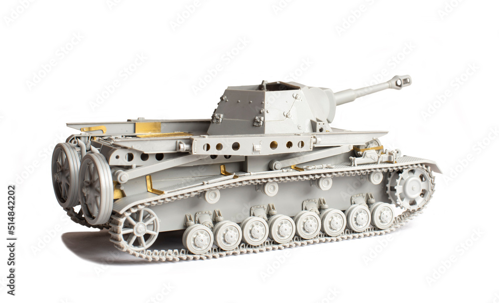 Scale model of old vehicle