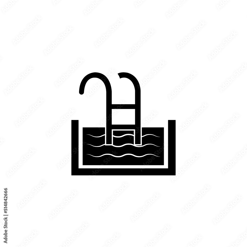 swimming pool icon logo vector design template swimming pool icon logo vector design template