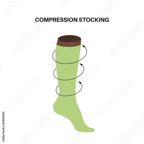 Compression stocking pressure