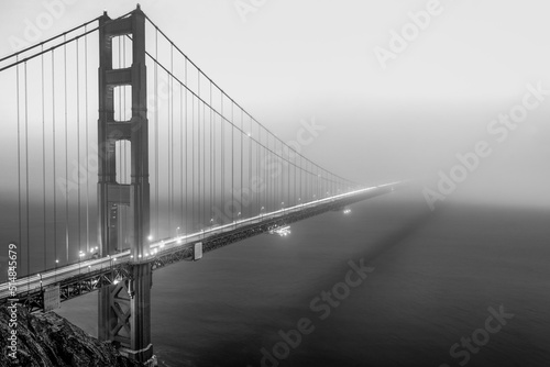 Into the Mist - Golden Gate Bridge Disappearing in the Fog
