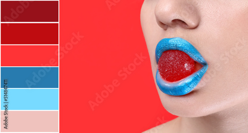 Beautiful young woman with ...