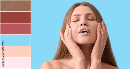 Beautiful young woman with ...