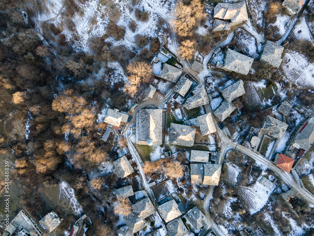 Aerial view of Village of Dolen, Blagoevgrad Region, Bulgaria Aerial view of Village of Dolen, Blagoevgrad Region, Bulgaria