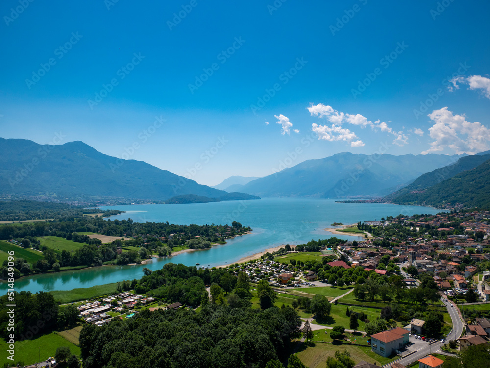 Landscape of Lake Como from Sorico village