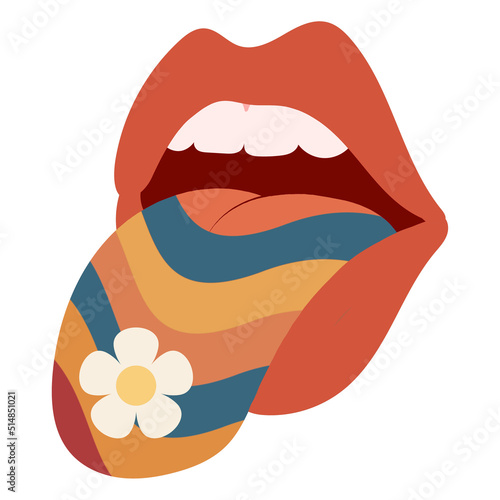 Wallpaper Mural Rainbow Lips Torontodigital.ca