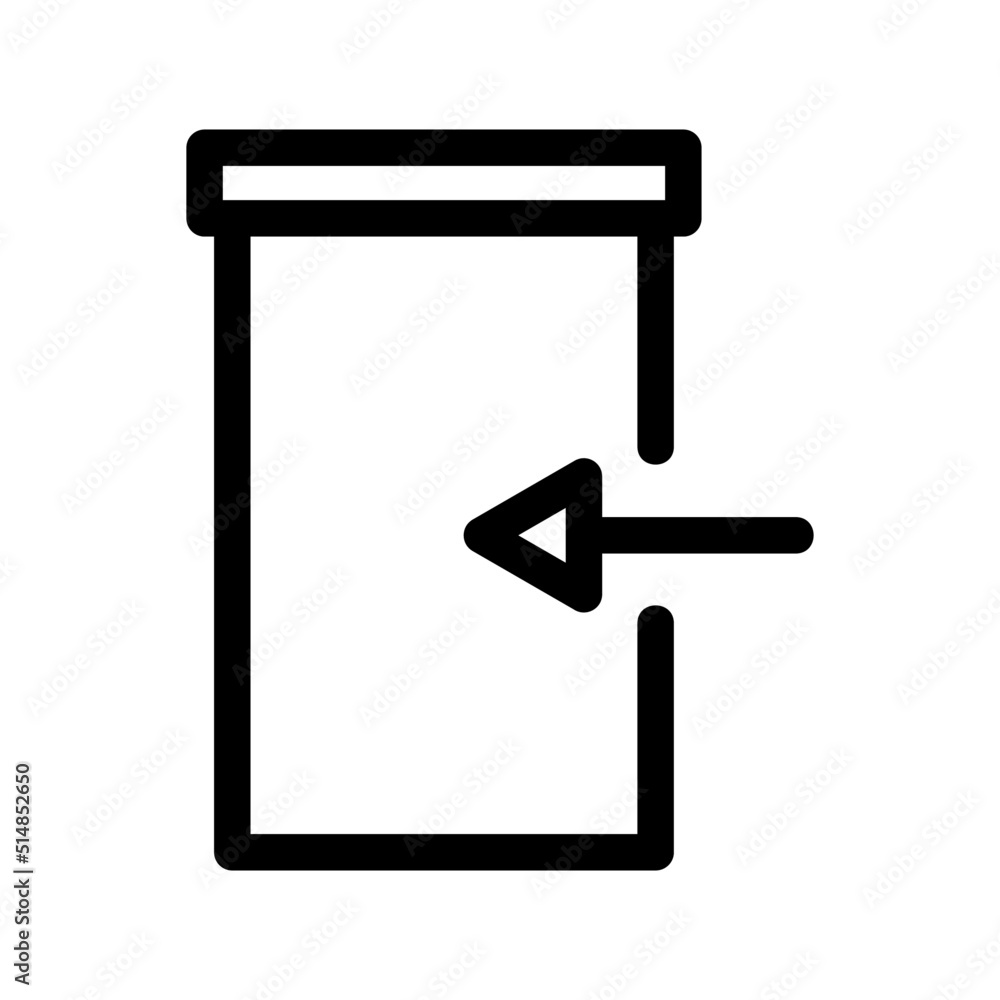 Fototapeta premium exit icon or logo isolated sign symbol vector illustration - high quality black style vector icons