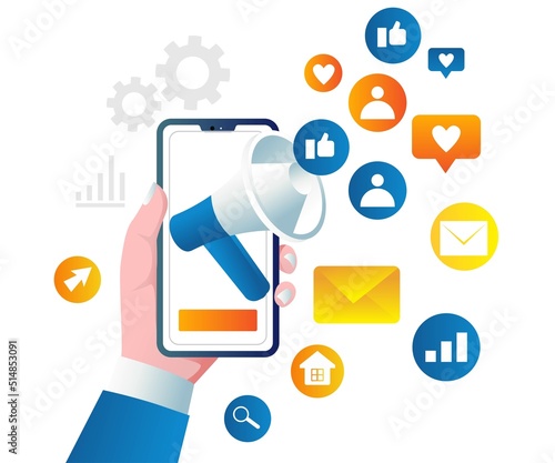 Digital social media marketing campaign