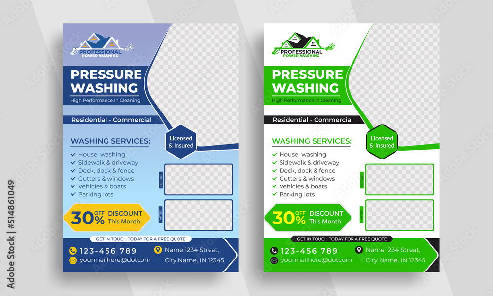 advertising Pressure Washing and Power Washing Flyer Template window advertising Pressure Washing and Power Washing Flyer Template window