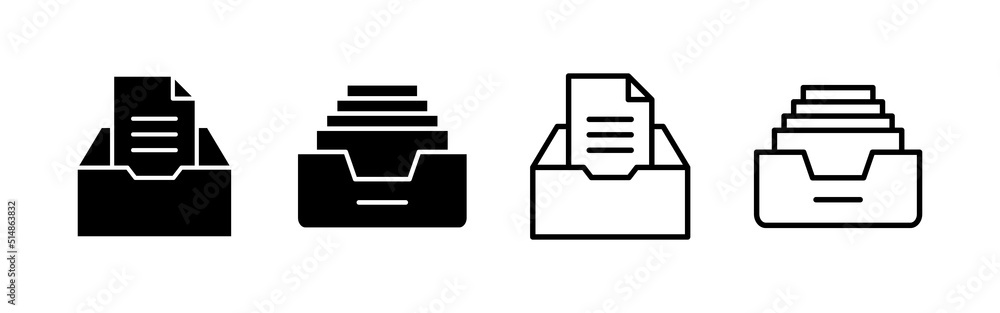 Archive folders icon vector. Document vector icon. Archive storage icon. Archive folders icon vector. Document vector icon. Archive storage icon.