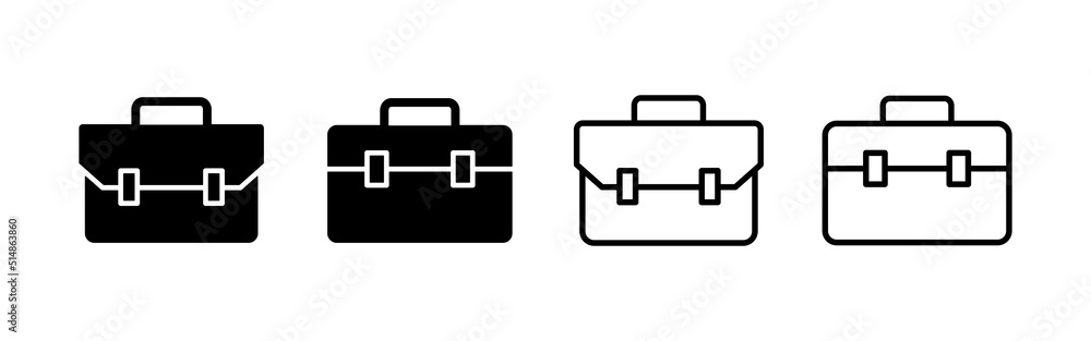 Briefcase icon vector. suitcase sign and symbol. luggage symbol. Briefcase icon vector. suitcase sign and symbol. luggage symbol.