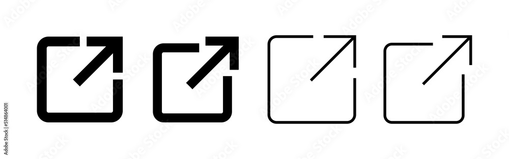 External link icon vector. link sign and symbol. hyperlink symbol External link icon vector. link sign and symbol. hyperlink symbol