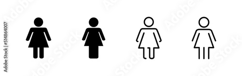 Female icon vector. woman sign and symbol