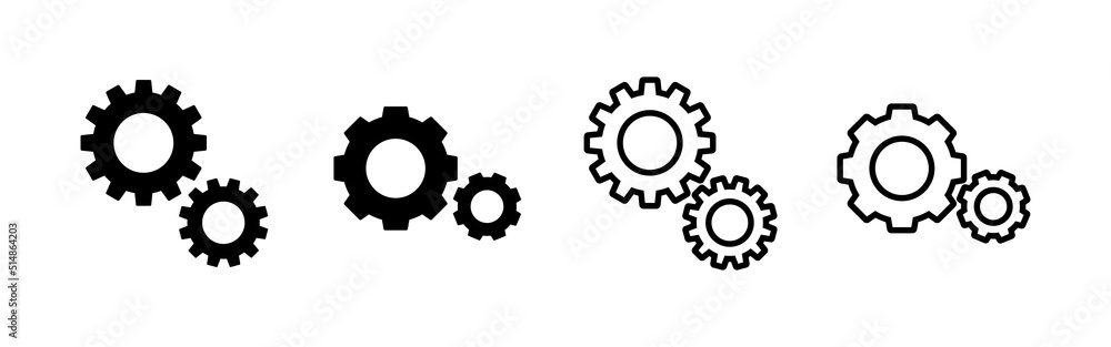 Setting icon vector. Cog sign and symbol. Gear Sign Setting icon vector. Cog sign and symbol. Gear Sign