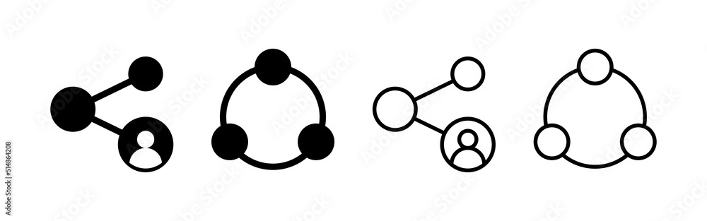 Share icon vector. Sharing sign and symbol Share icon vector. Sharing sign and symbol