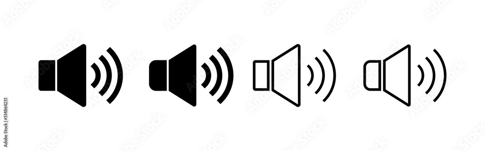 Speaker icon vector. volume sign and symbol. loudspeaker icon. sound symbol Speaker icon vector. volume sign and symbol. loudspeaker icon. sound symbol