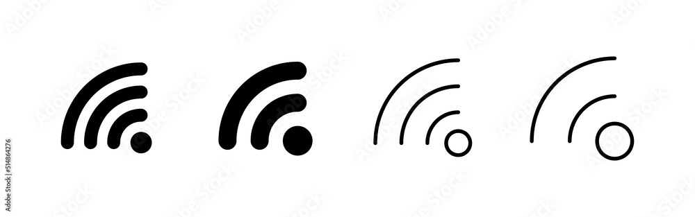 Wifi icon vector. signal sign and symbol. Wireless icon Wifi icon vector. signal sign and symbol. Wireless icon