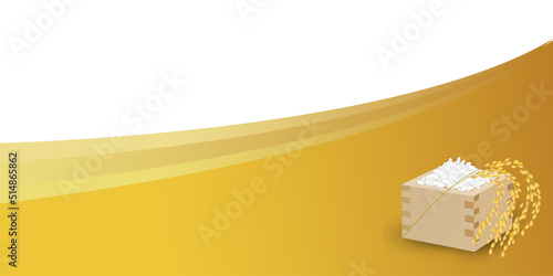 米　稲　秋　背景