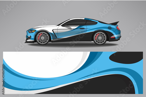 Car wrap decal design vector  custom livery race rally car vehicle sticker and tinting.