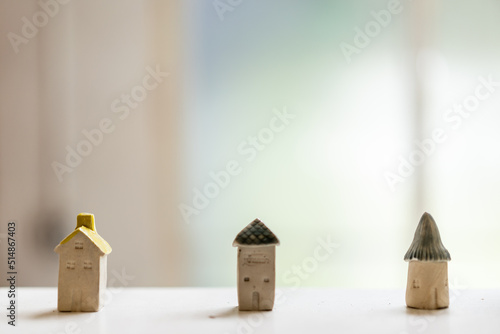 wooden house with pencils