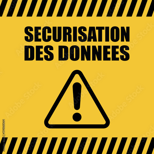 Logo sécurisation des données.