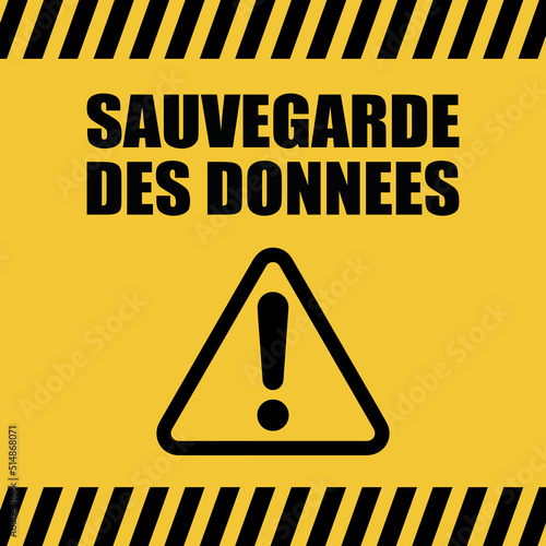 Logo sauvegarde des données.