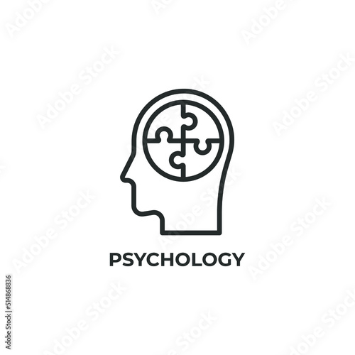 psychology line icon. linear style sign for mobile concept and web design. Outline vector icon. Symbol, logo illustration. Vector graphics