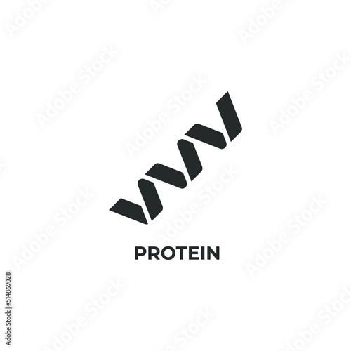 protein vector icon. filled flat sign for mobile concept and web design. Symbol, logo illustration. Vector graphics