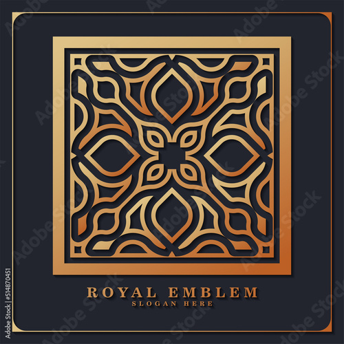 Wallpaper Mural luxury ornament logo line art Torontodigital.ca