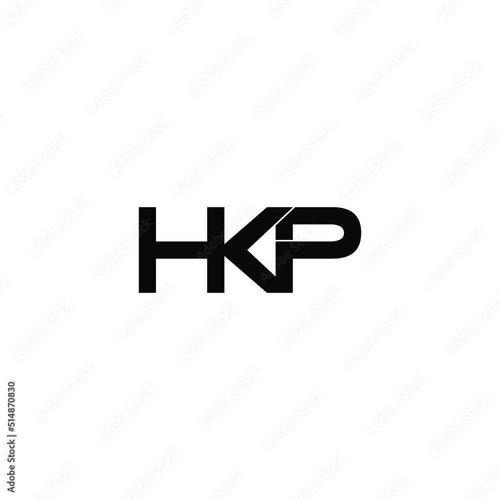 hkp letter original monogram logo design hkp letter original monogram logo design