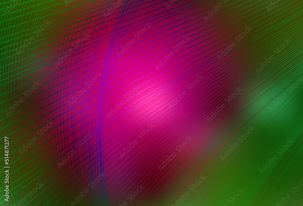 Dark Pink, Green vector modern elegant background.